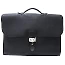 HERMES DESPATCH BAG SACOCHE 2 BLACK TOGO LEATHER BELLOWS HAND BAG - Hermès