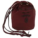 PRADA Shoulder Bag Nylon Red Auth bs11698 - Prada