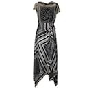 Co Black / White 2019 Geometric Print Silk Maxi Dress - Marc by Marc Jacobs