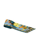Bufanda de seda Twilly estampada con Hermes azul Bufandas - Hermès