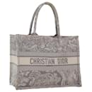 Christian Dior Book Tote Bag Canvas Grau M1286ZTDT_M932 Auth bs6141