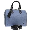 Louis Vuitton Epi Speedy Bandouliere 25 Hand Bag Blue M51280 LV Auth fm2466