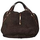 CÃ¨line Vintage Brown Leather Embossed Bag - Céline