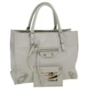 BALENCIAGA Paper mini Hand Bag Leather Gray 305572 Auth yk5630 - Balenciaga