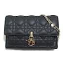 Miss Dior Chain Pouch Leather Crossbody Bag 509370NINJ - Autre Marque
