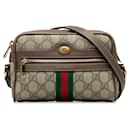 Gucci Brown Mini GG Supreme Ophidia Crossbody Bag