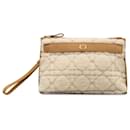 Dior Brown Large Shearling Caro Pouch