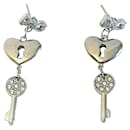 Brincos DOLCE & GABBANA com logotipo de chave de coração em aço - Dolce & Gabbana