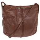 LOEWE Shoulder Bag Leather Brown Auth 66046 - Loewe