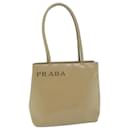 PRADA Shoulder Bag Leather Beige Auth bs11849 - Prada