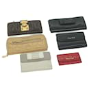 Miu Miu Key Case Wallet Leather 6Set Black Red beige Auth bs11793