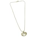 Christian Dior Halskette Metall Gold Auth am5776