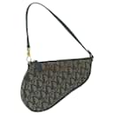 Christian Dior Trotter Canvas Saddle Pouch Accessori Pouch Navy Auth 65744