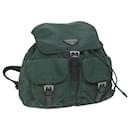 PRADA Backpack Nylon Green Auth ac2726 - Prada