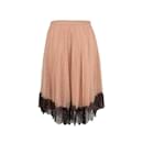 Red Valentino Lace Trimmed Tulle Skirt