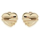 TIFFANY & CO. Boucles d'oreilles coeur enveloppées de flèches vintage 18K or jaune - Tiffany & Co