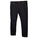 Jeans Alexander McQueen con tasca con logo stretch in cotone nero - Alexander Mcqueen