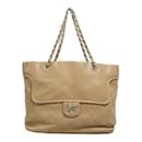 Quilted Leather Chain Tote - Autre Marque