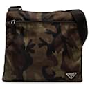 Prada Brown Tessuto Camouflage Crossbody Bag