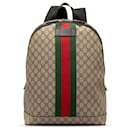 Gucci Brown GG Supreme Web Backpack