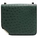 The Corner Bag in Green Ostrich Leather - Bally