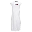 Tommy Hilfiger Vestido sin mangas con estampado de logo para mujer en algodón blanco