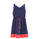 Tommy Hilfiger Womens Essential Colour Blocked Strap Dress in Navy Blue Viscose