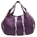 Purple Campana Intrecciato Shoulder Bag - Bottega Veneta