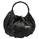 Vintage schwarze Nylon geprägte Tasche - Giorgio Armani