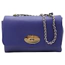 Electric Blue Lily Shoulder Bag with Chain - Mulberry