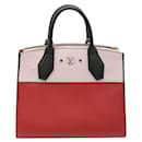 Red and Pale Pink City Steamer Hand Bag 2017 - Louis Vuitton