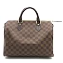 Louis Vuitton Damier Ebene Speedy 30 Canvas Handbag N41531 in Excellent condition