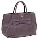PRADA Tote Bag Nylon Purple Auth ac2733 - Prada
