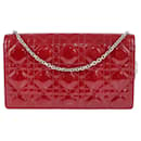 Christian Dior Red Cannage Lady Dior Pouch