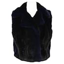 Roberto Cavalli Blue/Black Vest Jacket