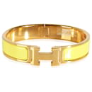 Pulseira Hermès Clic H em banhado a ouro