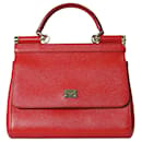 Red Sicily leather bag - Dolce & Gabbana