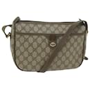 GUCCI GG Canvas Web Sherry Line Shoulder Bag PVC Beige Green Red Auth yk10468 - Gucci