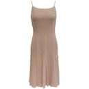 Chanel Nude Silk Pleated Dress - Autre Marque