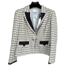 CC Buttons Shimmering Tweed Jacket - Chanel