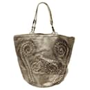 Vintage Golden Bucket Bag with Woven Elements - Bottega Veneta