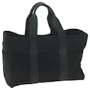 HERMES Akapu Luco MM Hand Bag Nylon Black Auth yk10401 - Hermès