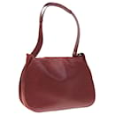 CARTIER Shoulder Bag Leather Red Auth 65273 - Cartier