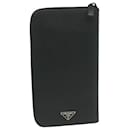 PRADA Long Wallet Leather Black Auth 65278A - Prada