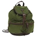 PRADA Backpack Nylon Khaki Auth bs11803 - Prada