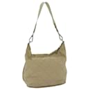 PRADA Shoulder Bag Nylon Beige Auth 65450 - Prada