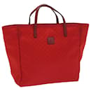 GUCCI Micro GG Canvas Tote Bag Nylon Red 284721 Auth ac2686 - Gucci