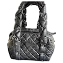 Quilted bowling bag with chain - Chanel