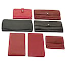 LOUIS VUITTON Monogram Vernis Epi Wallet 7Set Red Black Pink LV Auth 65277 - Louis Vuitton