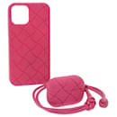 BOTTEGAVENETA airrpods iPhone Case Rubber Pink Auth bs11858 - Autre Marque